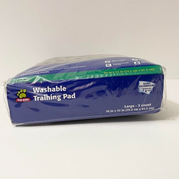 Top Paw 2 Pack Washable Training Pad Large 30" x 32" Reusable - Picture 8 of 16